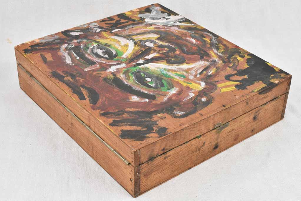 Old-Fashioned Artist Box with Distinct Signature