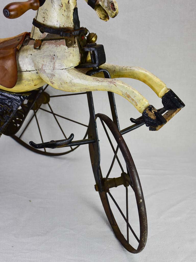 Nineteenth-century French toy horse tricycle