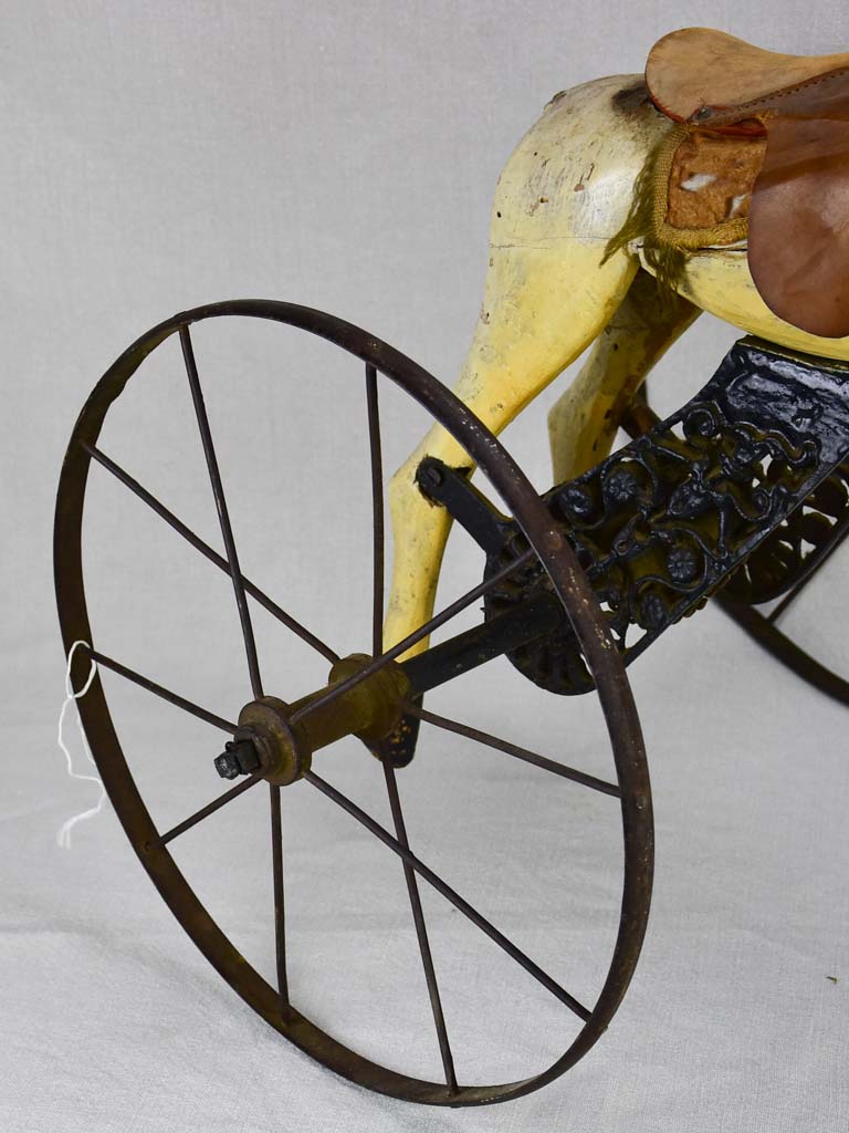 Nineteenth-century French toy horse tricycle