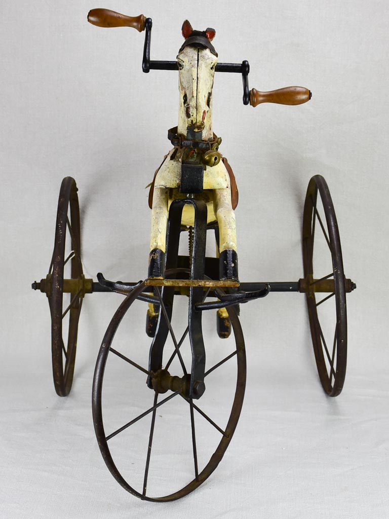 Nineteenth-century French toy horse tricycle