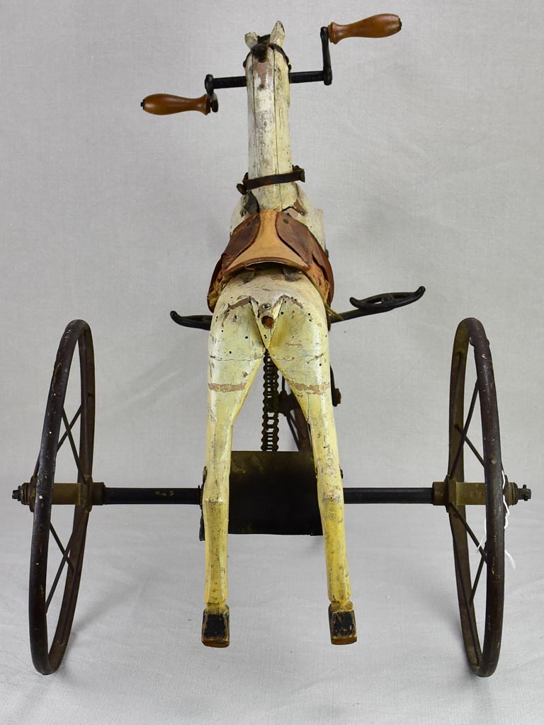 Nineteenth-century French toy horse tricycle