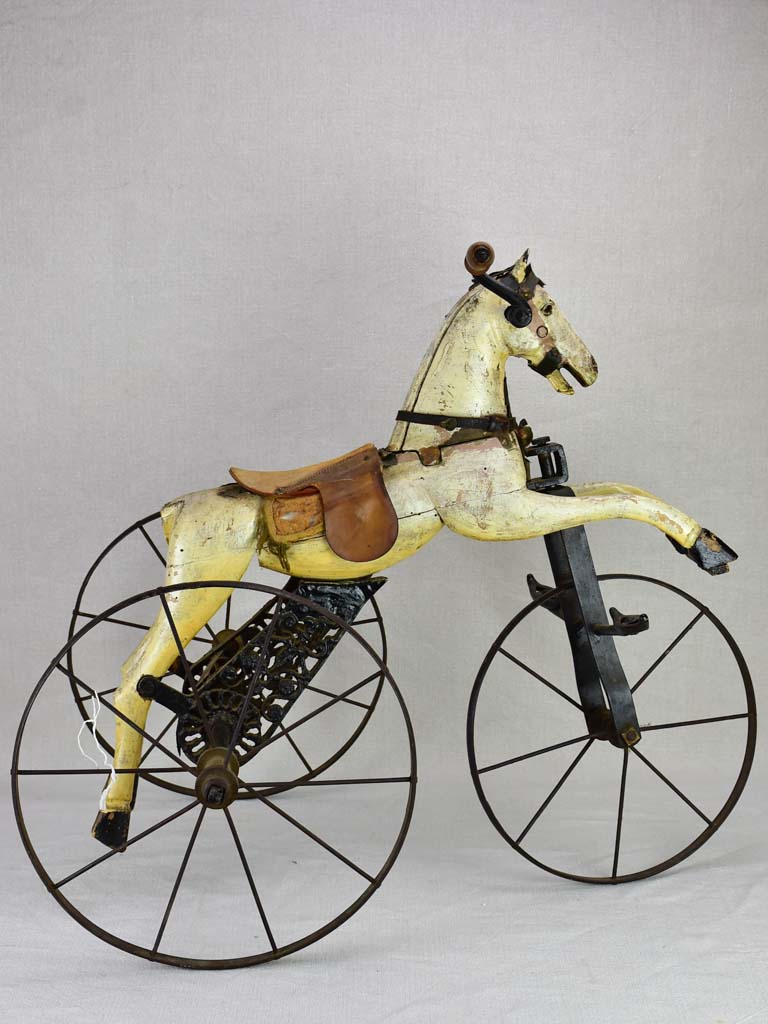 Nineteenth-century French toy horse tricycle