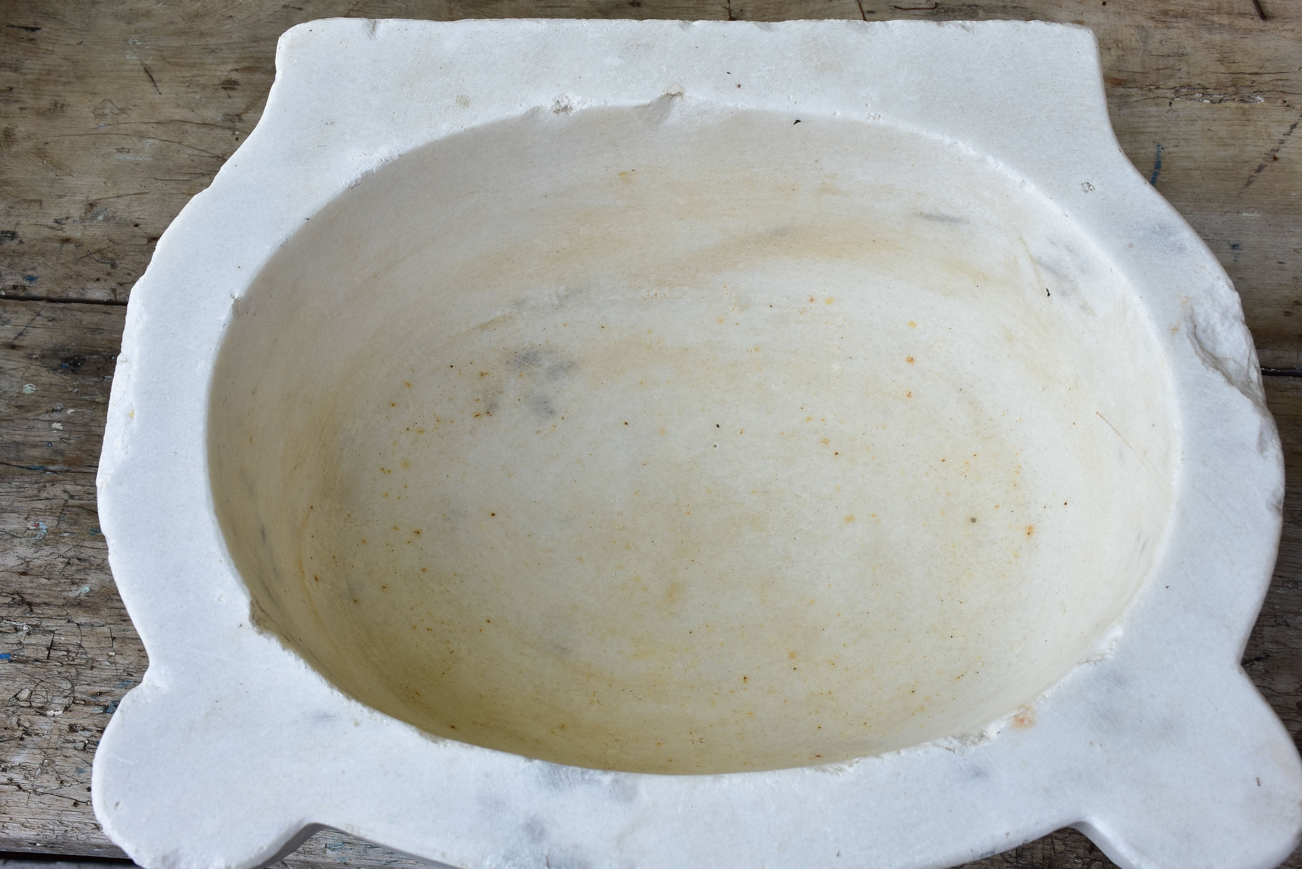 Antique Italian marble baptismal font - large