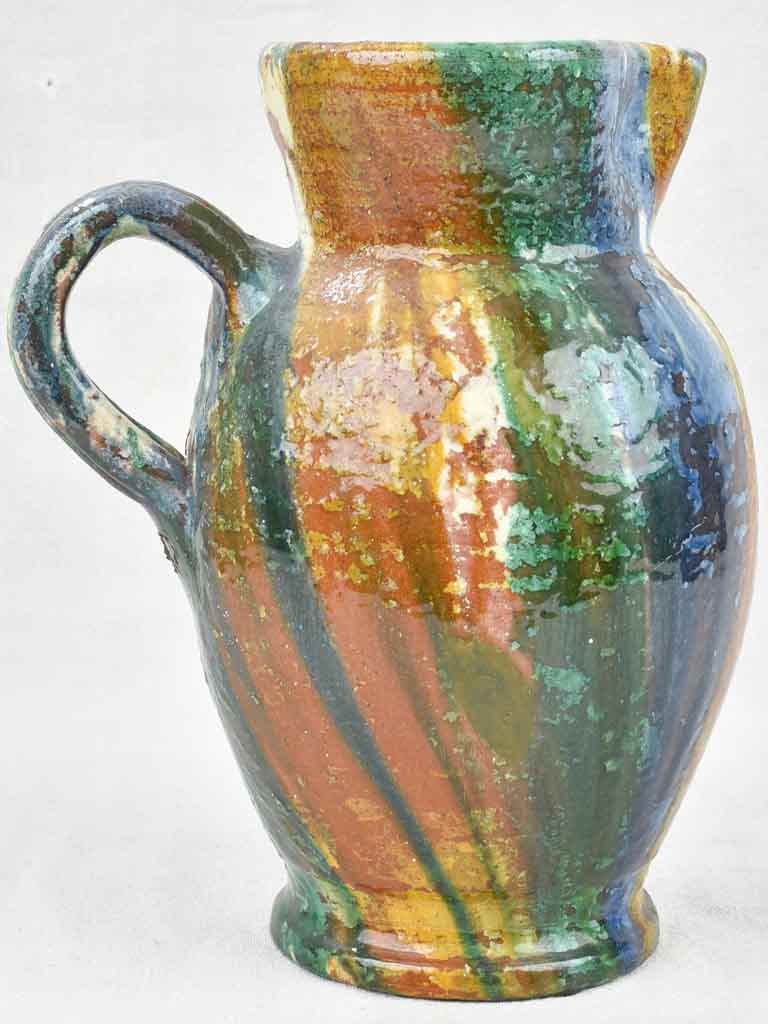 Antique Small Green Glazed Ceramic Pitcher – Bleu d'Olive