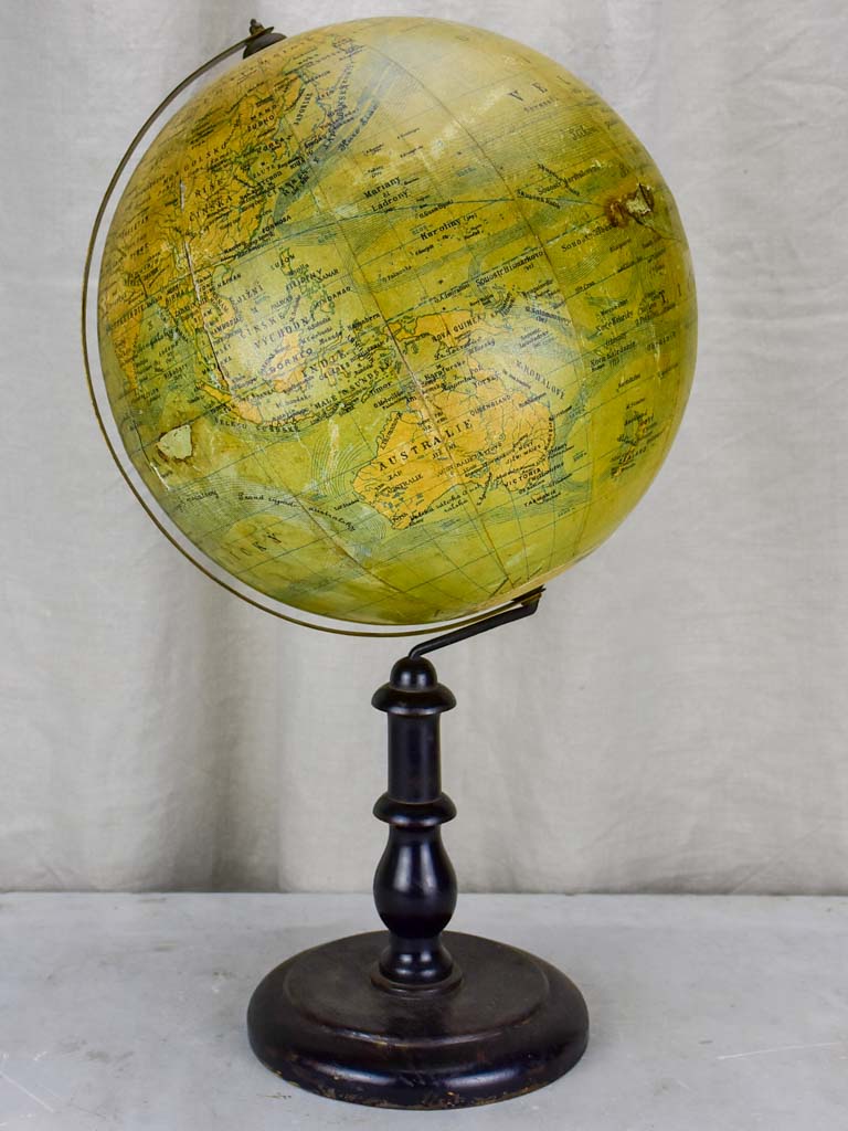 Antique world globe - large