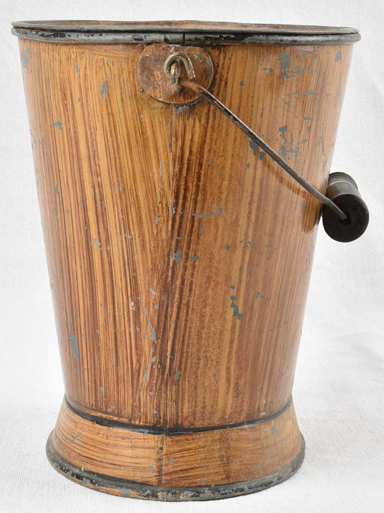 Traditional French Spittoon with Wood Mimicry