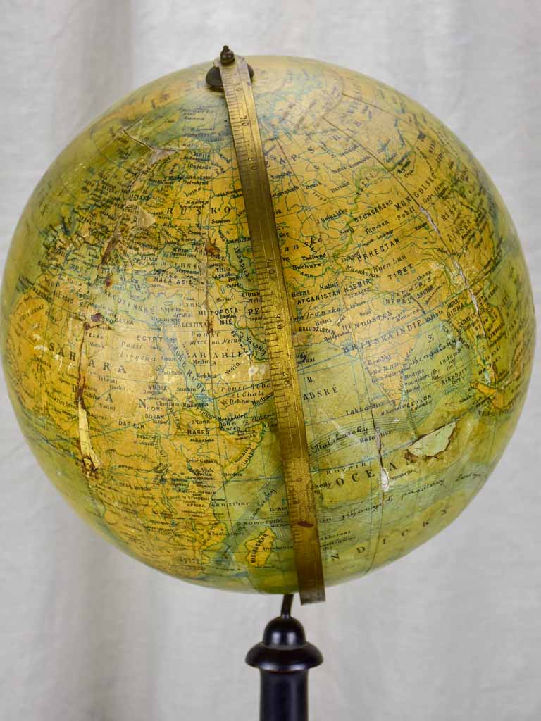 Antique world globe - large