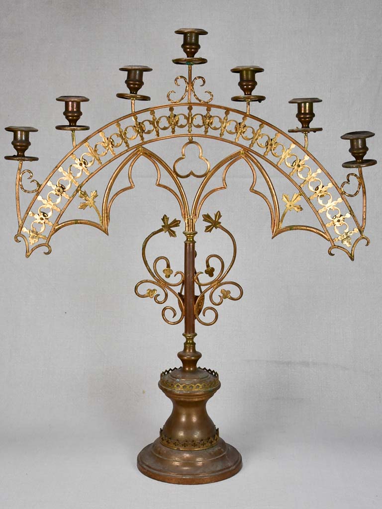 Impressive Antique French Church Candlestick