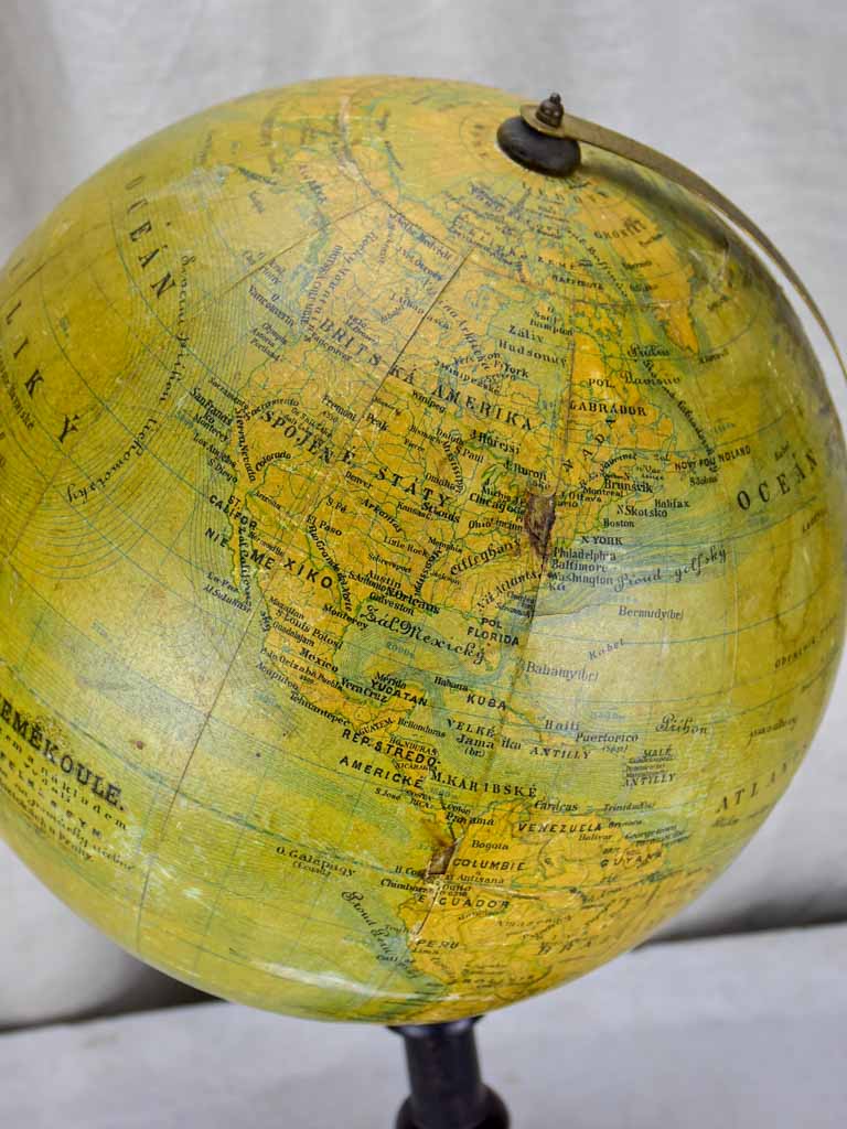 Antique world globe - large