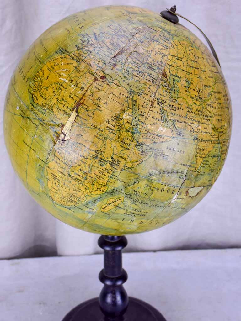 Antique world globe - large