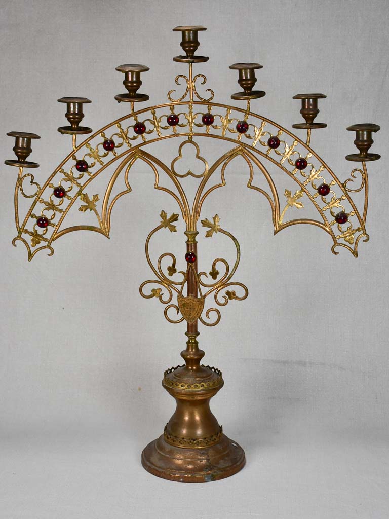 Vintage Seven-Branch Candlestick Holder