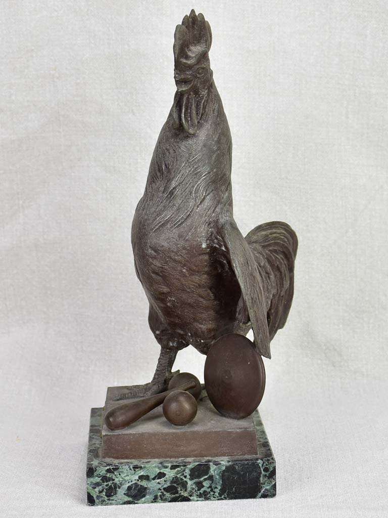 1934 French rooster statue prize 11¾"