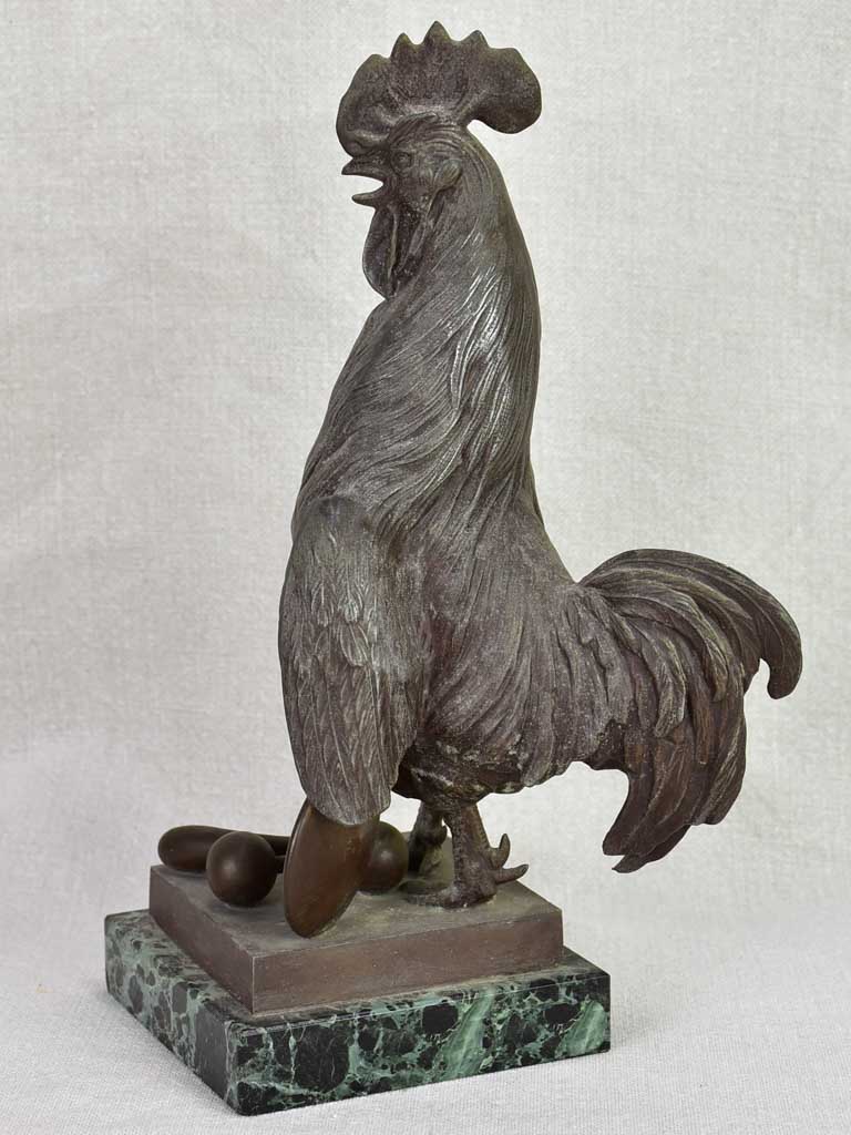 1934 French rooster statue prize 11¾"