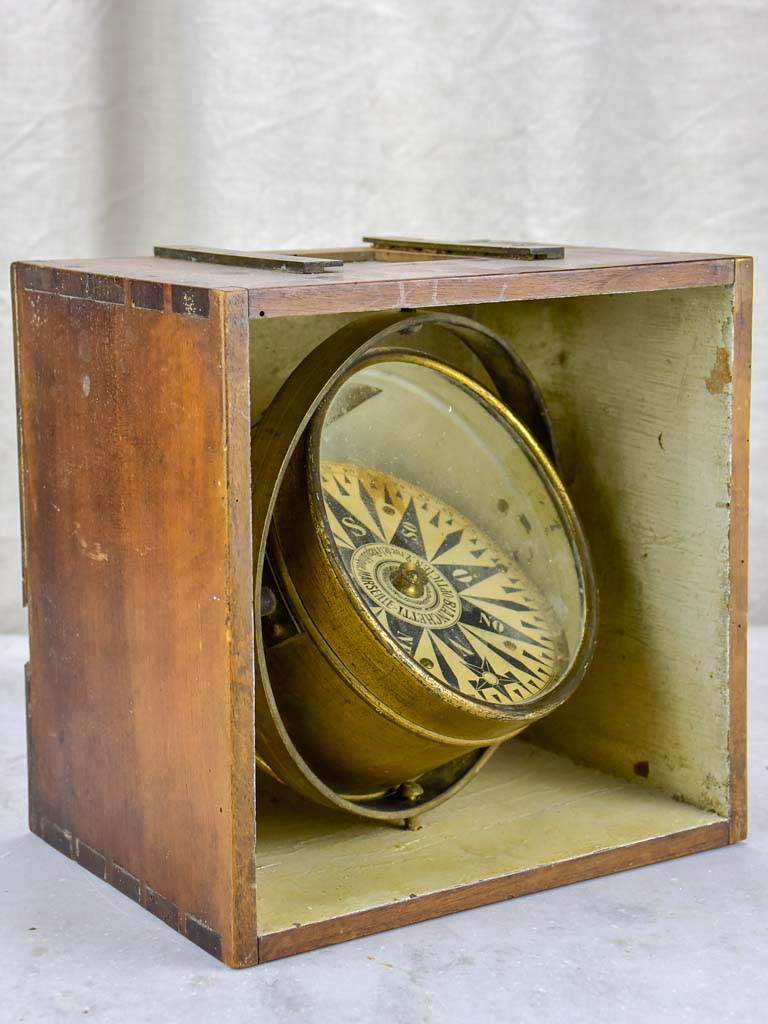 19th Century French nautical compass