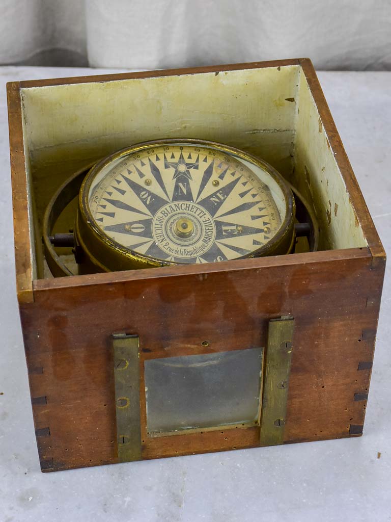 19th Century French nautical compass