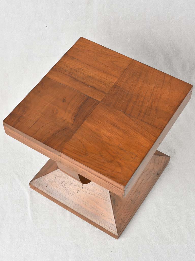 1940s wooden stool / pedestal - Modernist - 13¾"