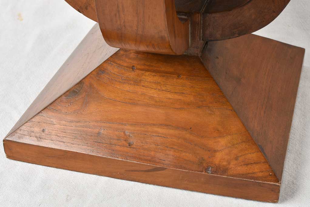 1940s wooden stool / pedestal - Modernist - 13¾"