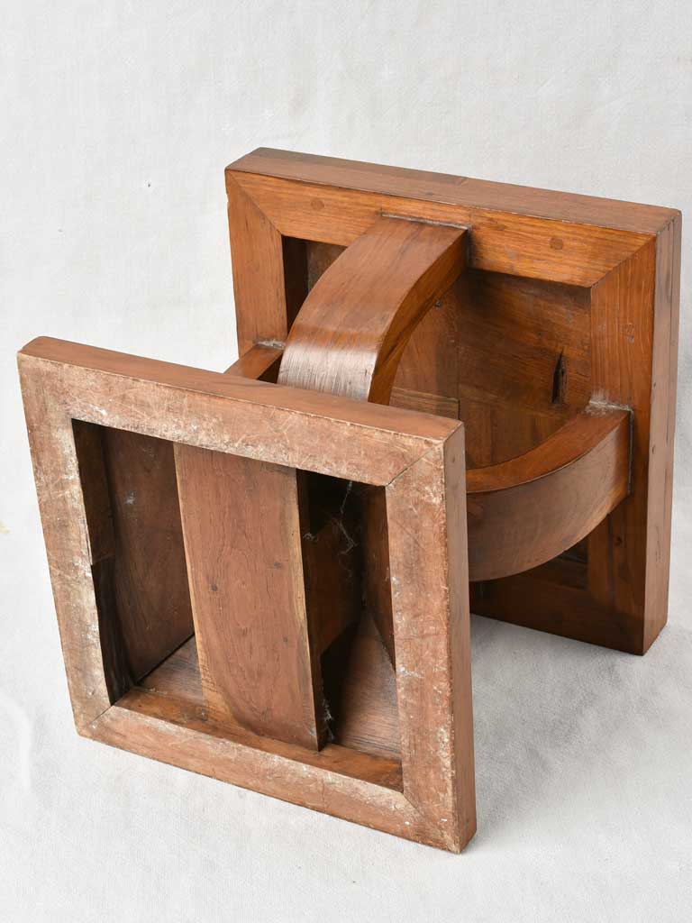 1940s wooden stool / pedestal - Modernist - 13¾"