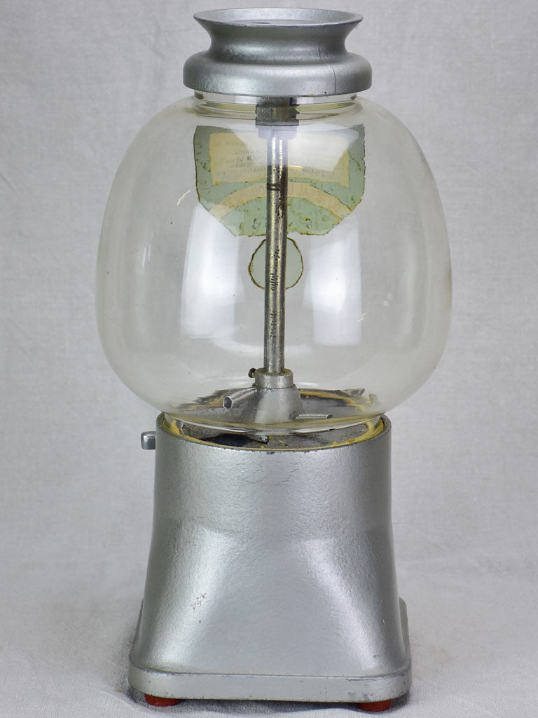 Antique French gumball dispenser