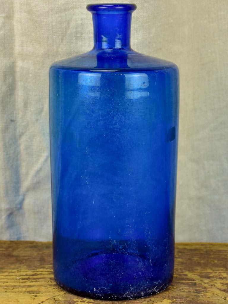 Napoleon III apothecary glass jar - blue