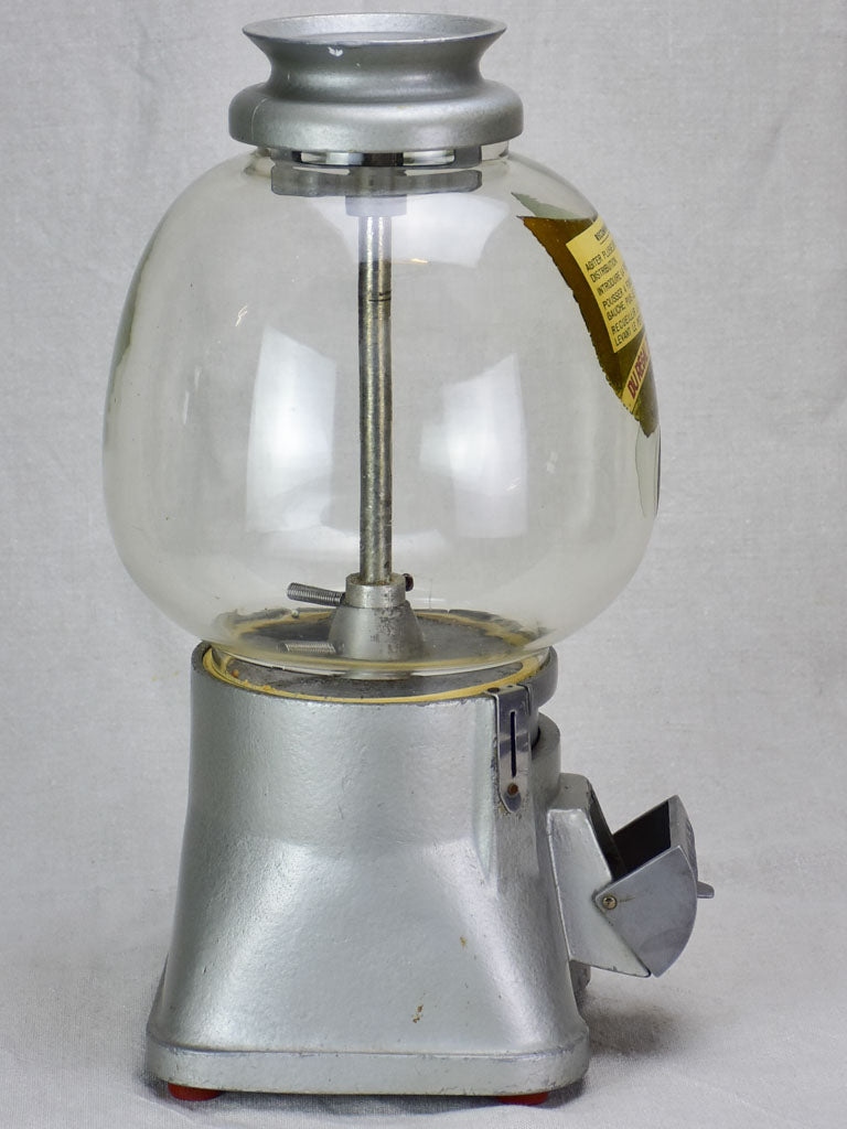 Antique French gumball dispenser