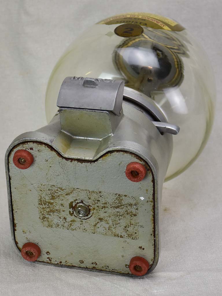 Antique French gumball dispenser