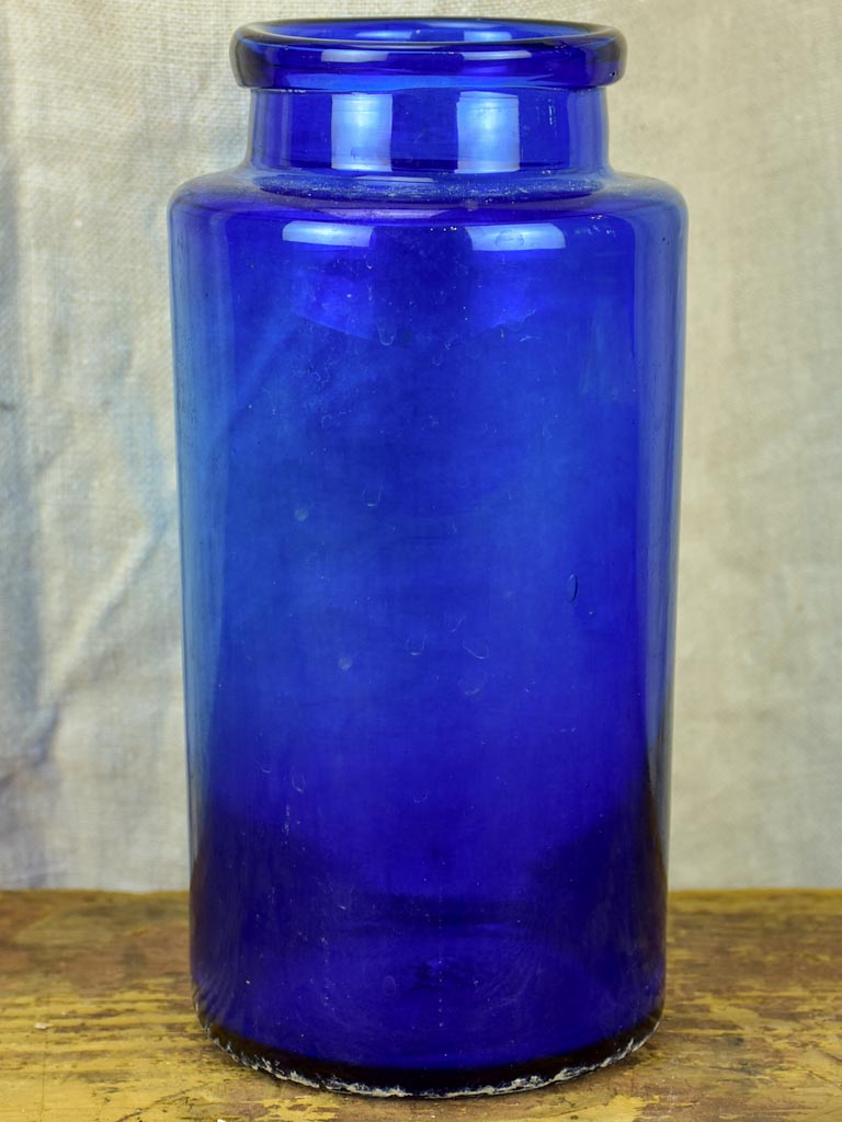 Large blue apothecary jar - Napoleon III