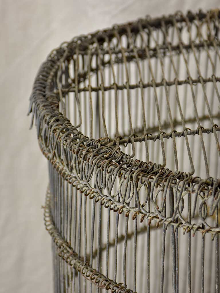 Antique French round birdcage