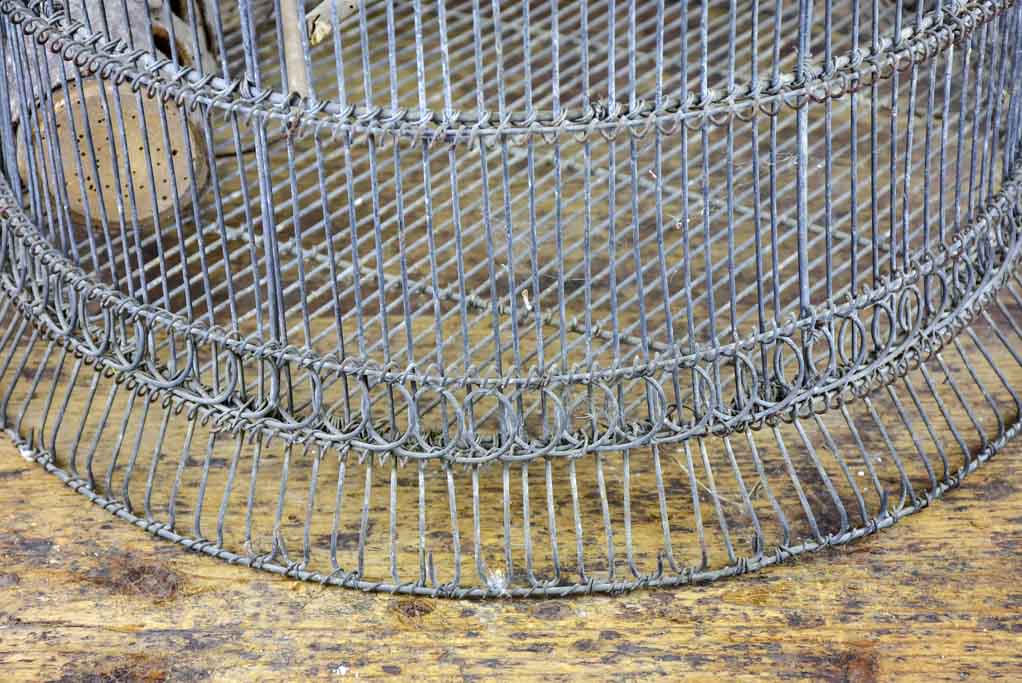 Antique French round birdcage