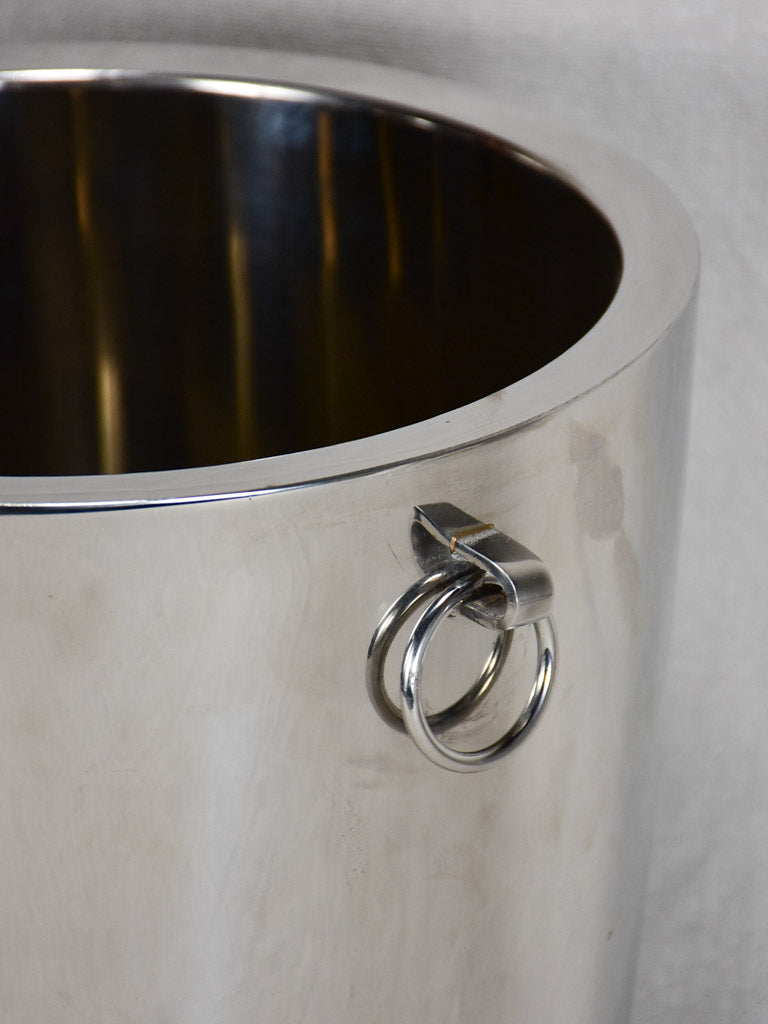 Large modern ice bucket - insulated 11"