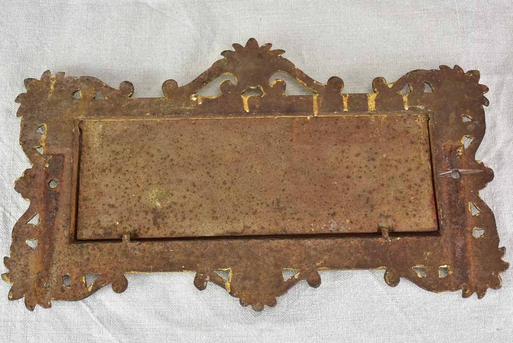 RESERVED JS 'Clown' antique French horse stable nameplate