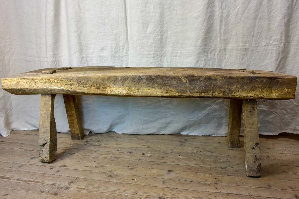 Primitive French coffee table - solid timber