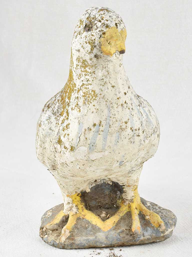 Vintage French sculpture of a pigeon