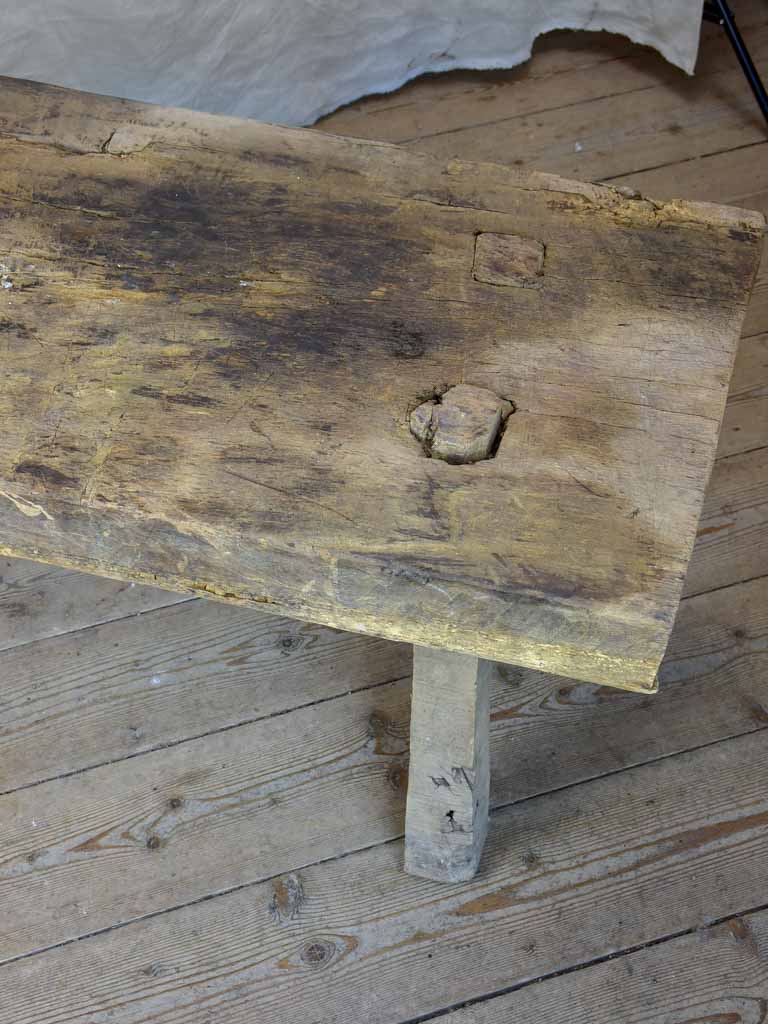 Primitive French coffee table - solid timber