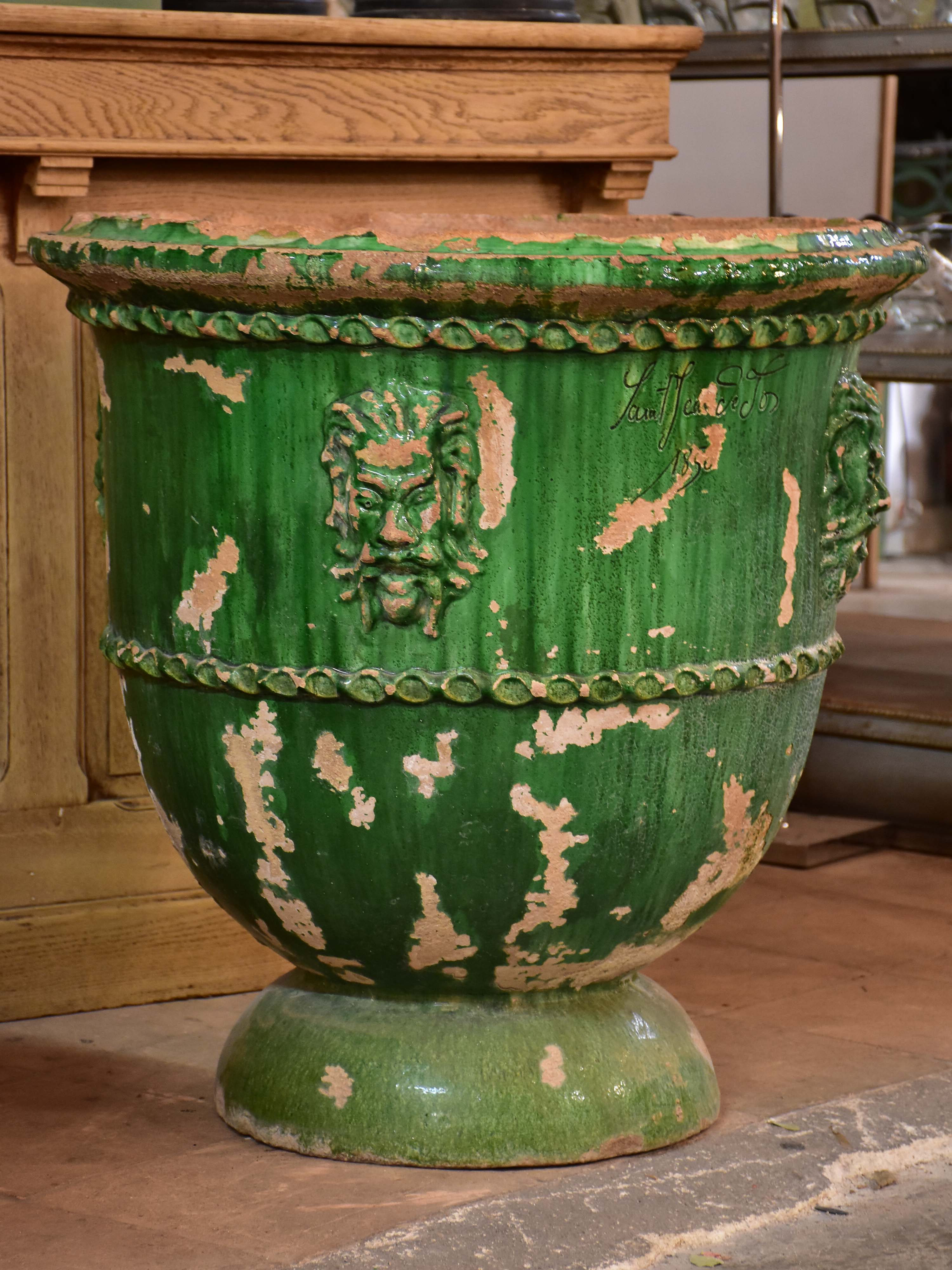 Two very large 19th century French garden pots