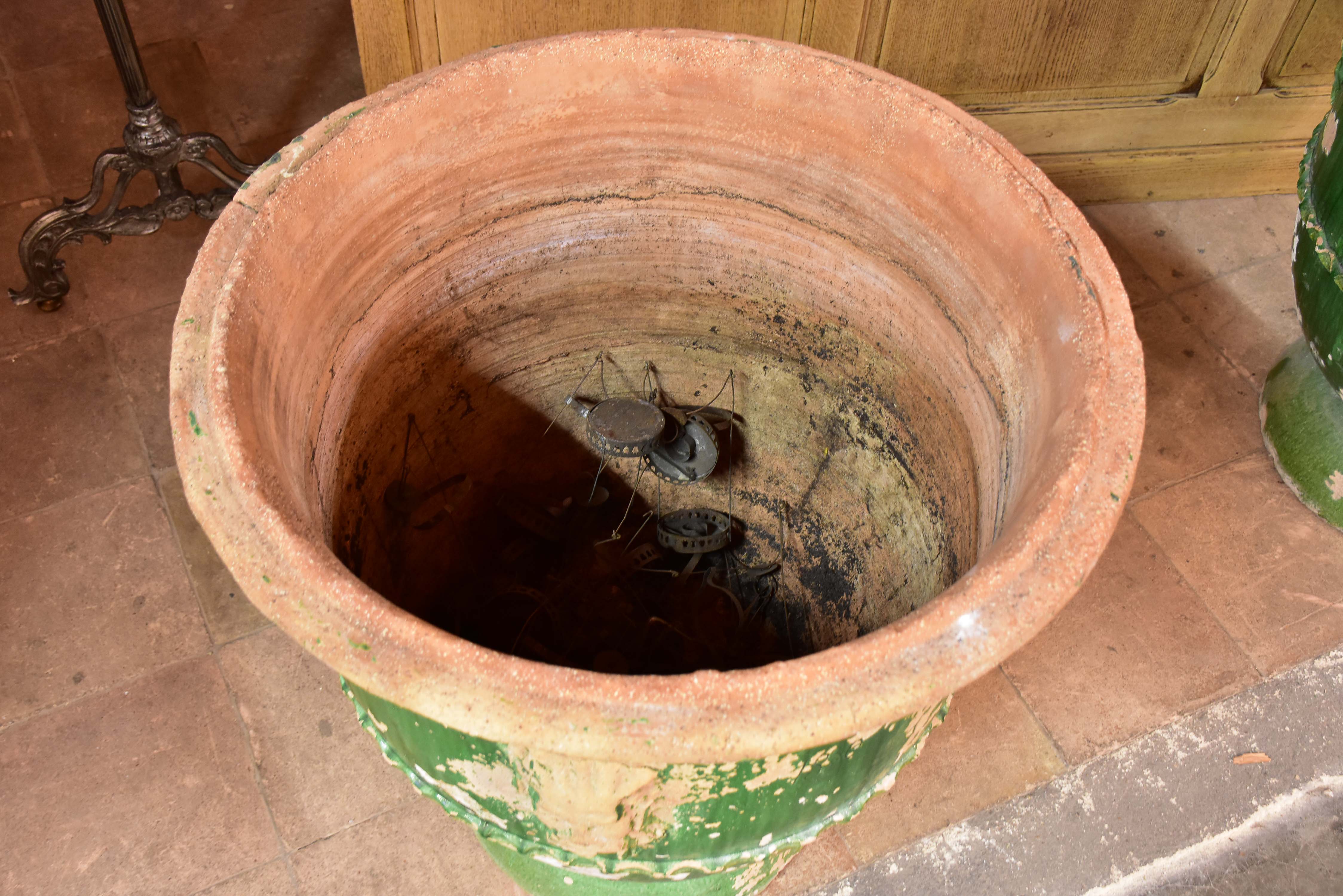 Two very large 19th century French garden pots