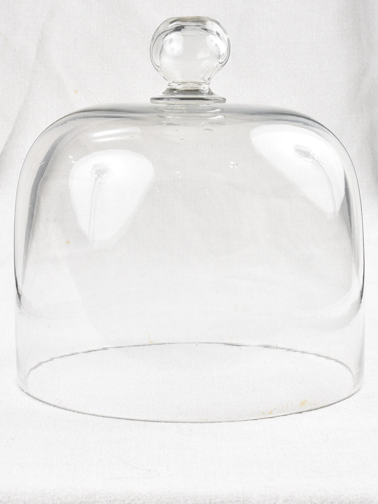 Blown glass cloche dome from a patisserie 9¾"