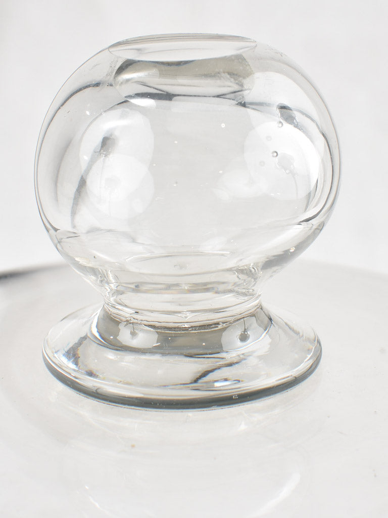 Blown glass cloche dome from a patisserie 9¾"