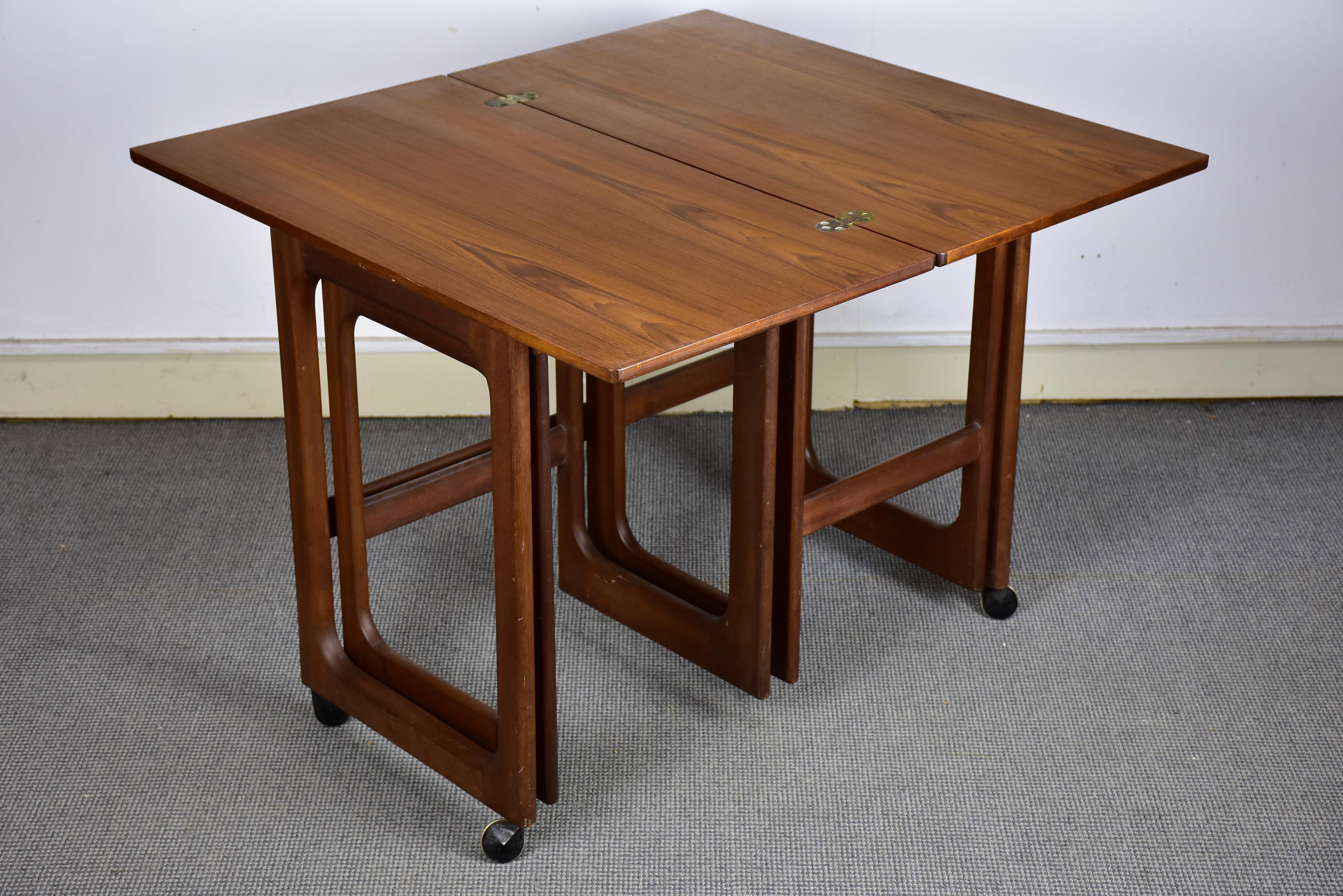 Vintage Scandinavian teak cocktail table set