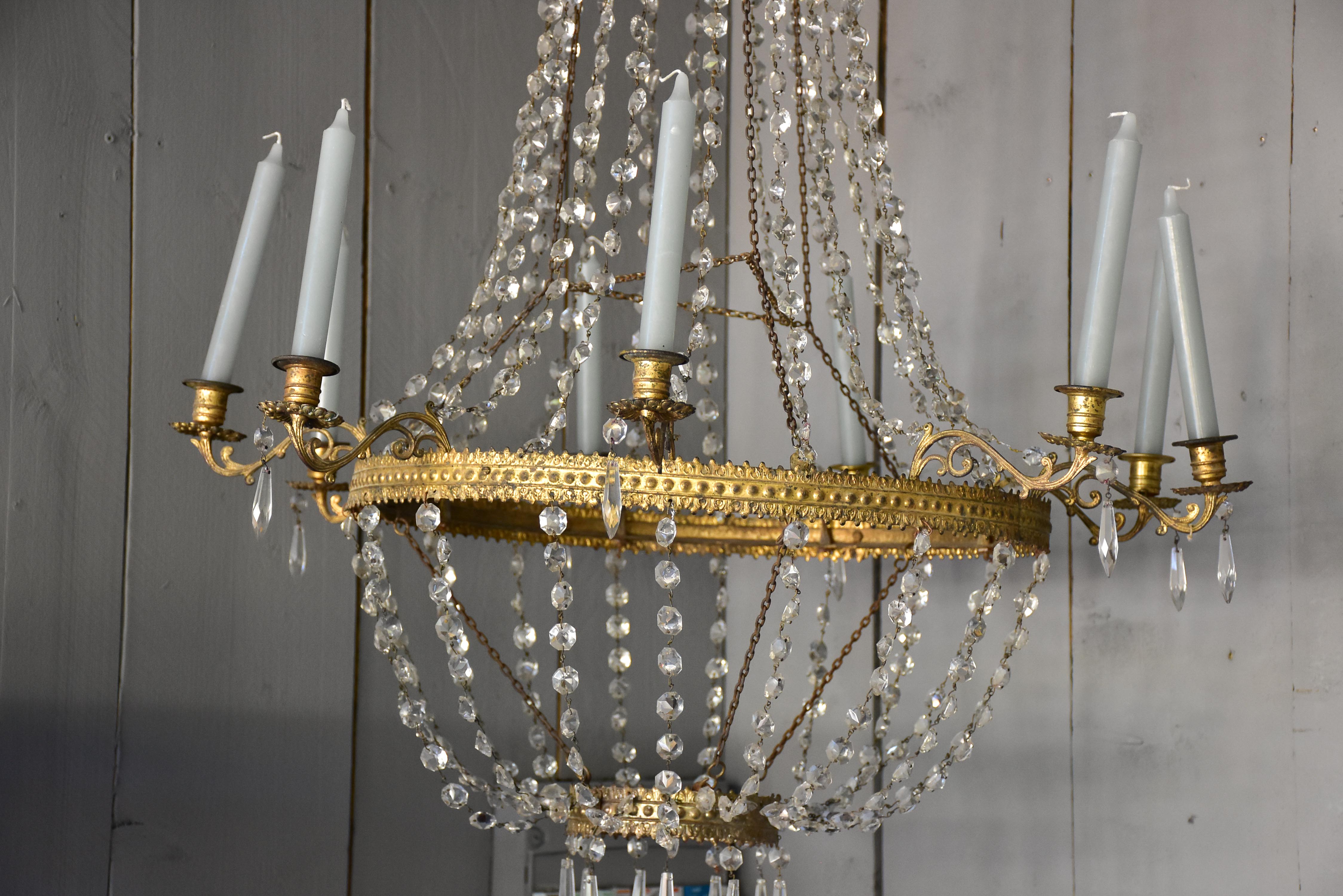 Large Italian Empire chandelier - early 19th century