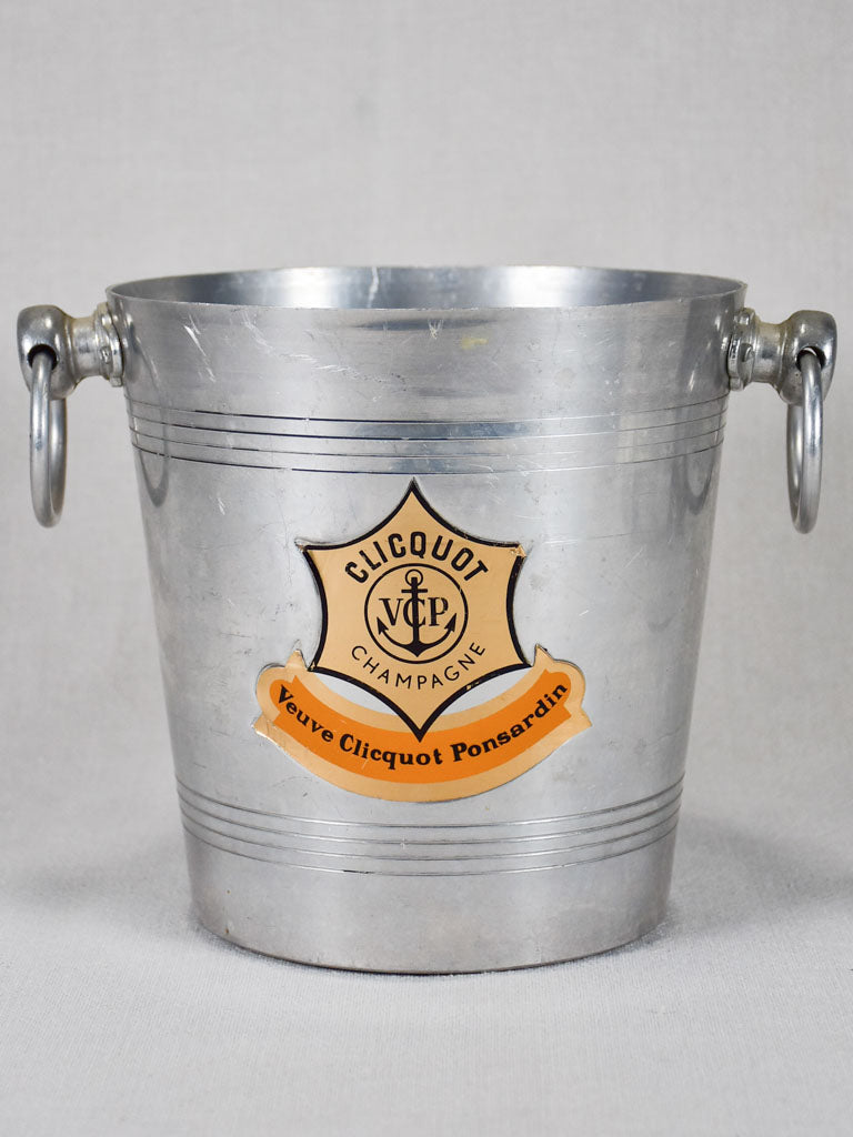 Vintage French ice bucket branded Veuve Cliquot