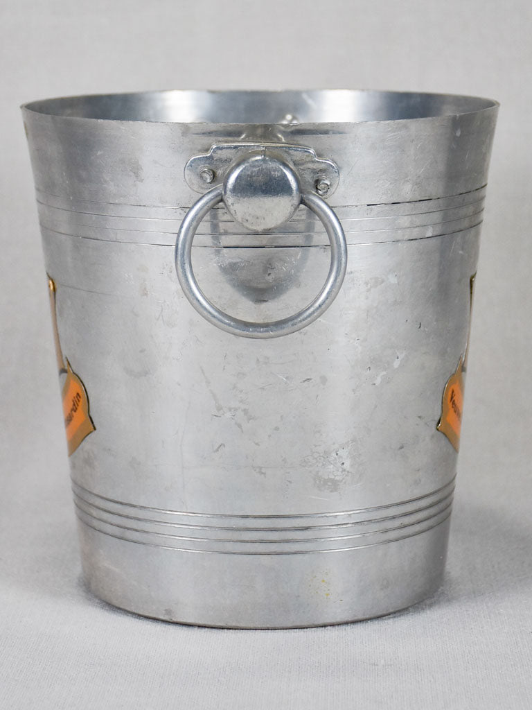 Vintage French ice bucket branded Veuve Cliquot