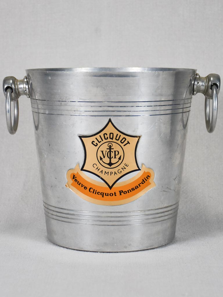 Vintage French ice bucket branded Veuve Cliquot