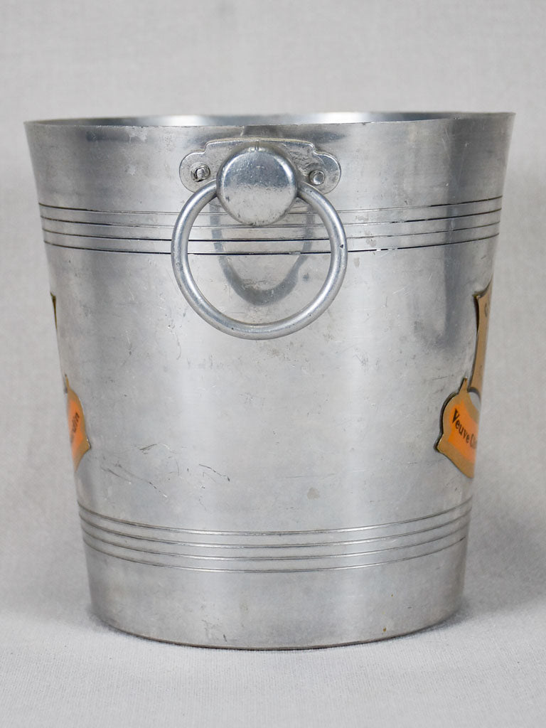 Vintage French ice bucket branded Veuve Cliquot