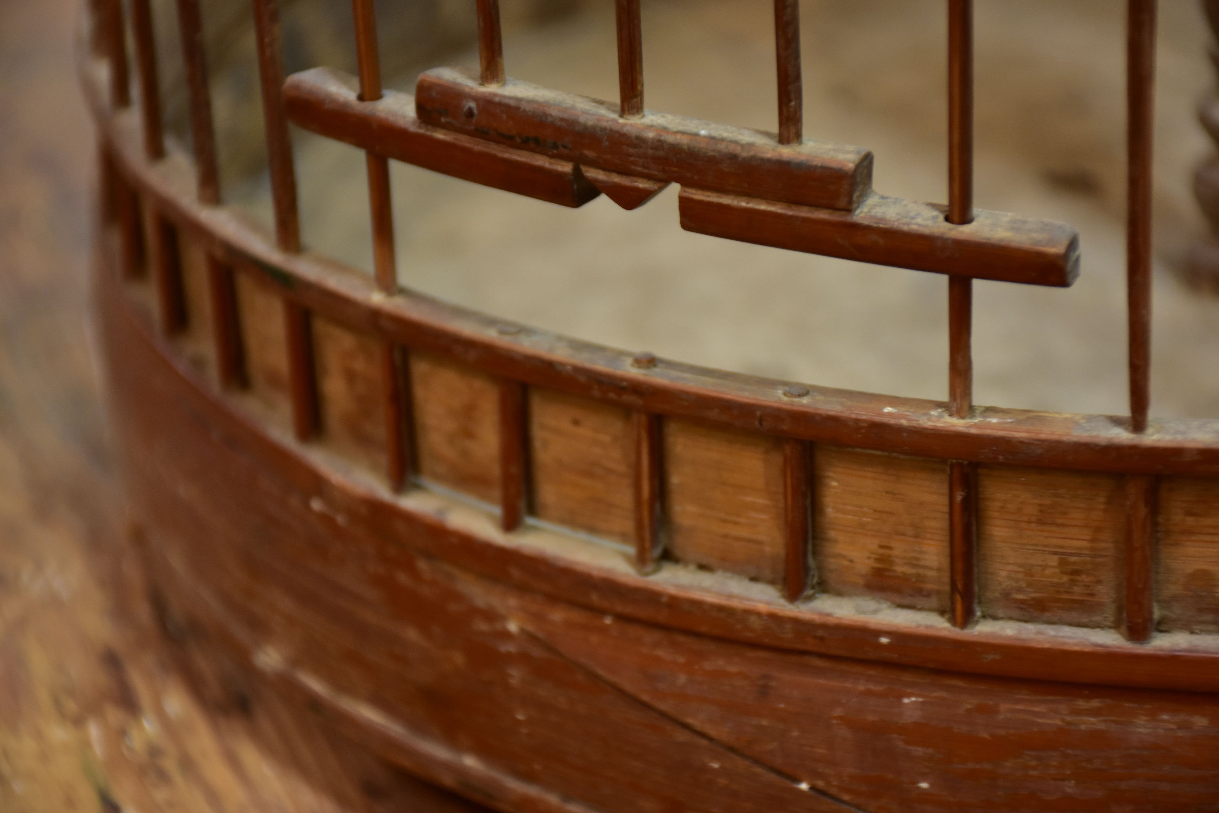 Vintage French birdcage with centre perch