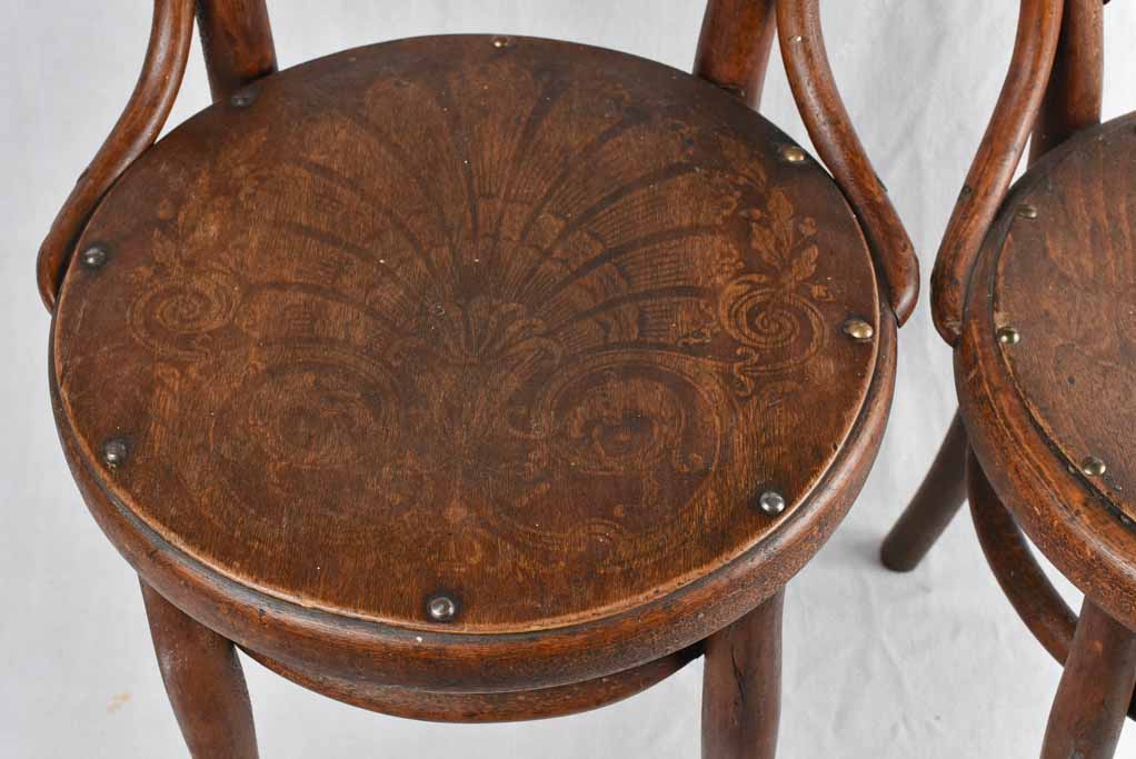 Pair of early 20th century bentwood bistro chairs