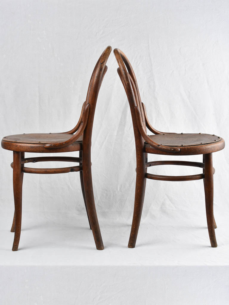 Pair of early 20th century bentwood bistro chairs