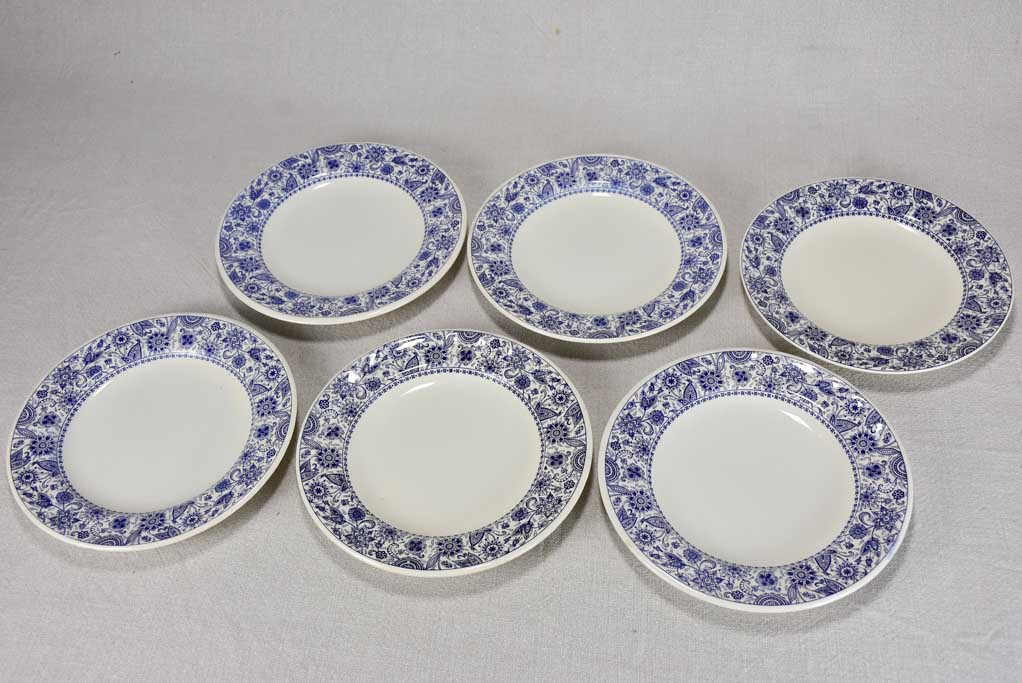 Decorative blue and white vintage plates