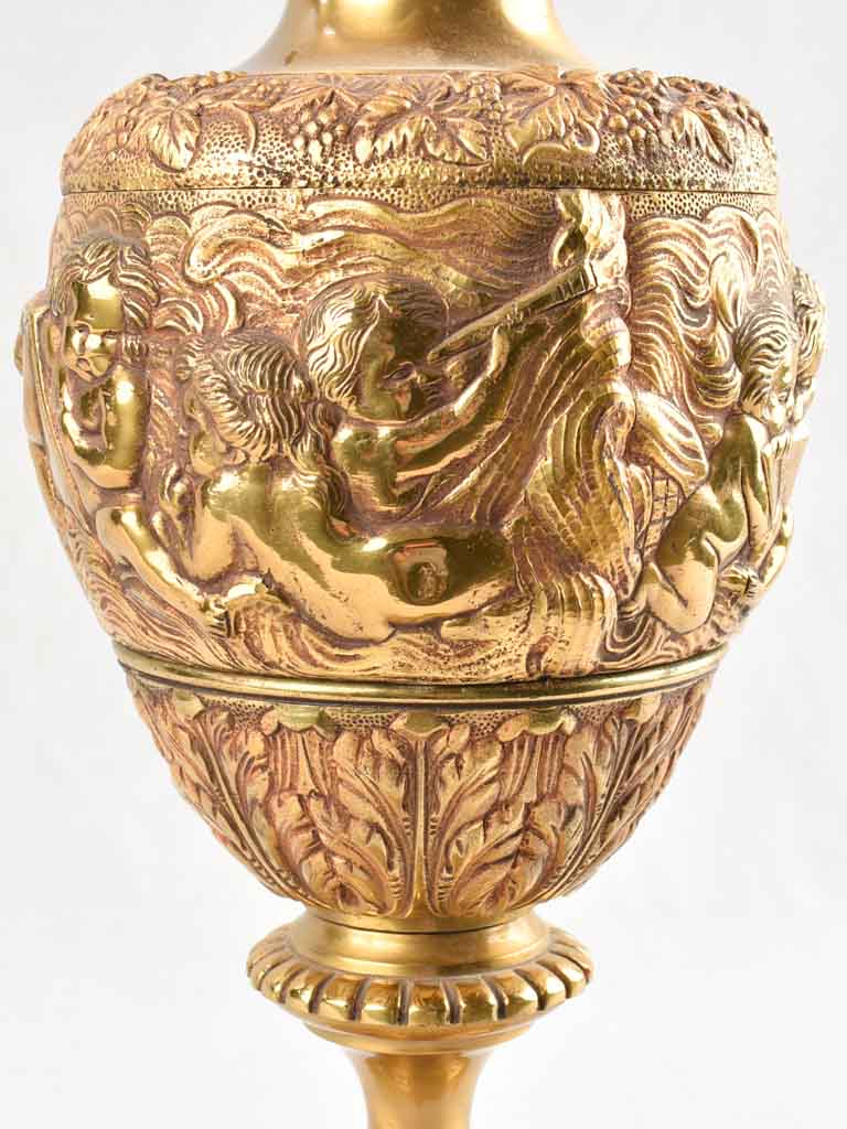 Antique gilt bronze pitcher 19¾"