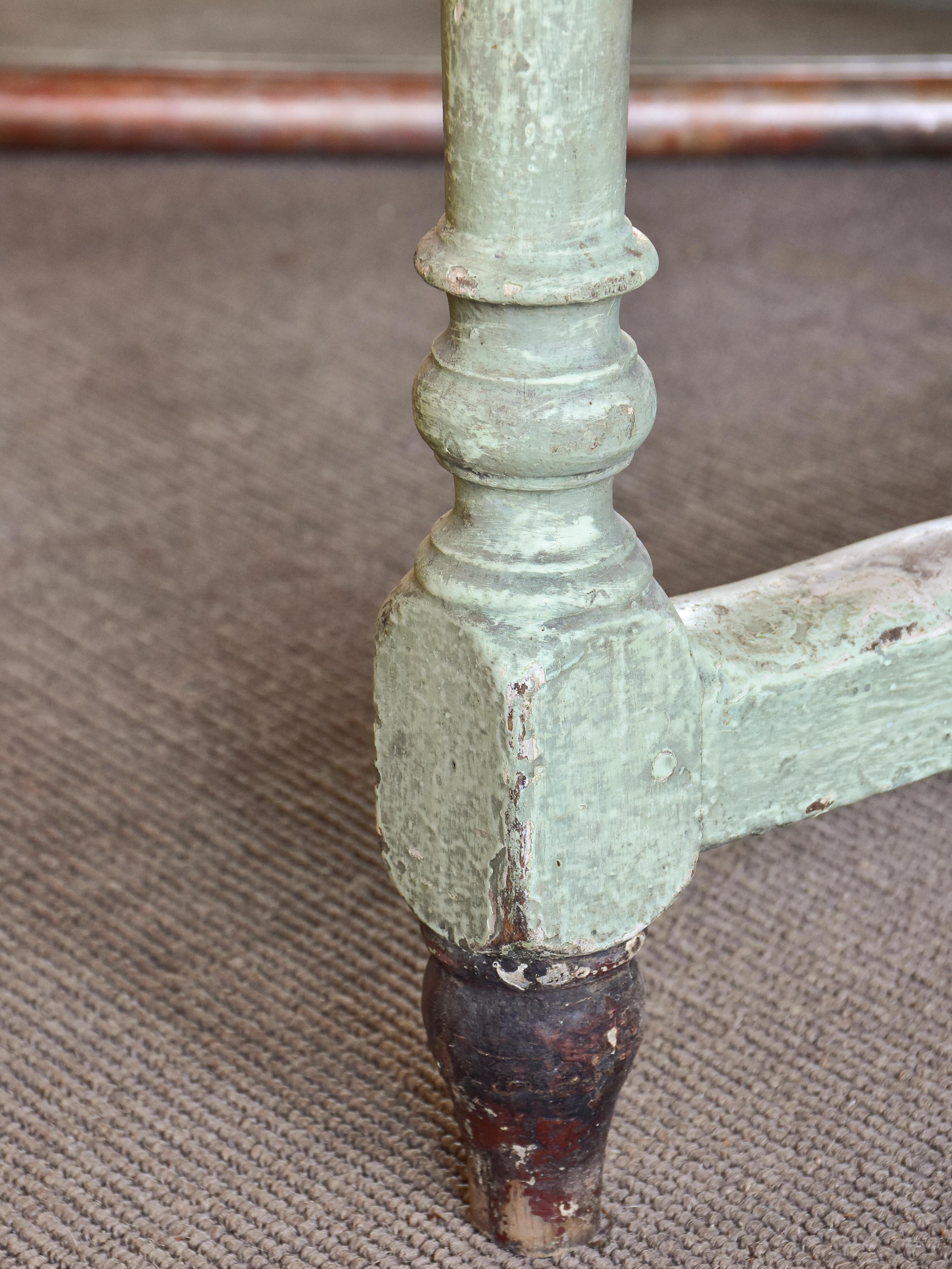 Rustic Italian square table from a servery